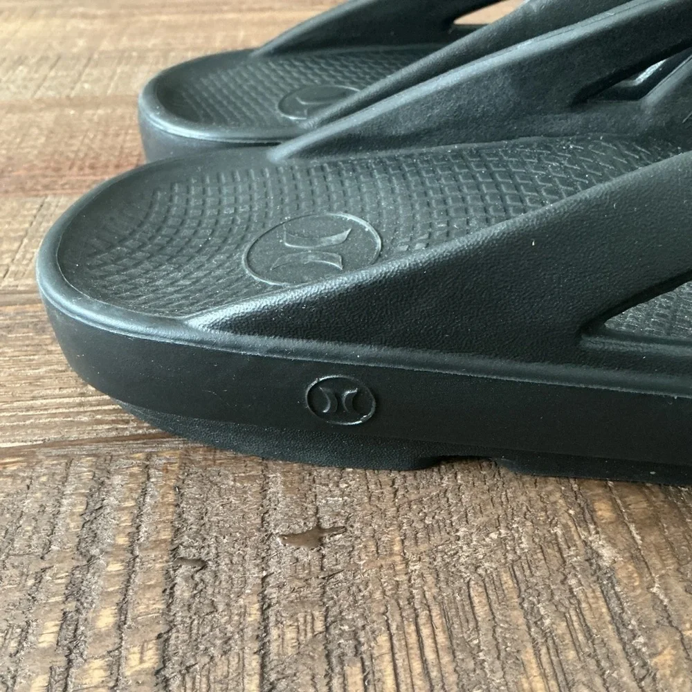 Hurley Black Slide Flip Flop Thong Sandals Men’s 13